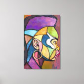 Impression d'art africain sur toile (Recto)