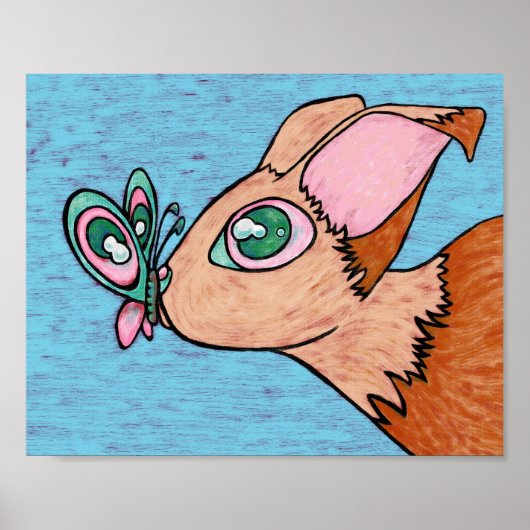 Impression d'art, Ami Papillon Curieux (Devant)