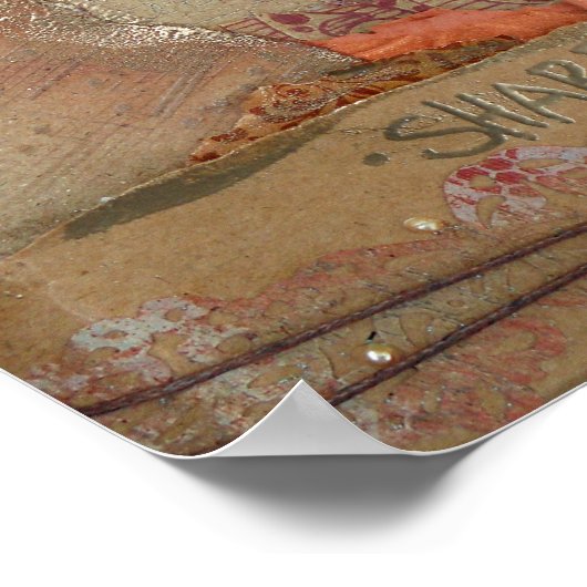 Impression d'art amoureux des médias mixtes (Coin)