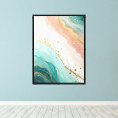 Impression d'art aquarelle abstrait moderne (Insitu (Plancher de Bois))