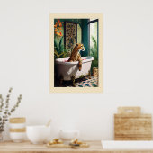 Impression d'art aquarelle Léopard fantaisiste dan (Cuisine)