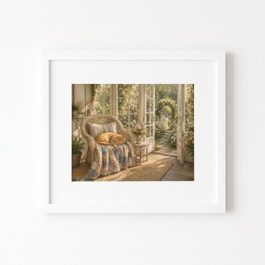 Impression d'art aquarelle Sunlit Slumber