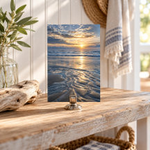 Impression d'art argent de basse mer