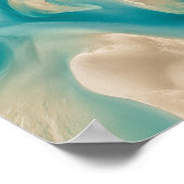 Impression d'art Atlas de contour de banc de sable (Coin)