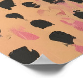 Impression d'art au guépard rose – Art mural mode (Coin)