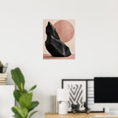 Impression d'art Basalte et Rose (Bureau à domicile)