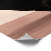 Impression d'art Basalte et Rose (Coin)