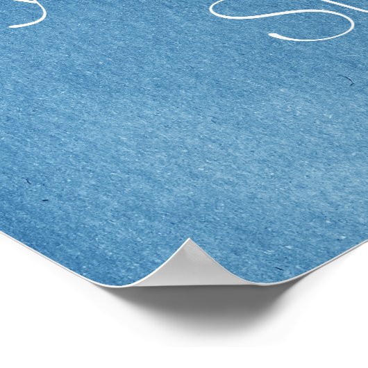 Impression d'Art Bleu Inspirant Été Invincible (Coin)