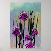Impression d'art botanique Desert Blooms (Devant)