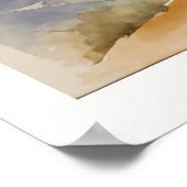 Impression d'art botanique d'olivier solitaire (Coin)