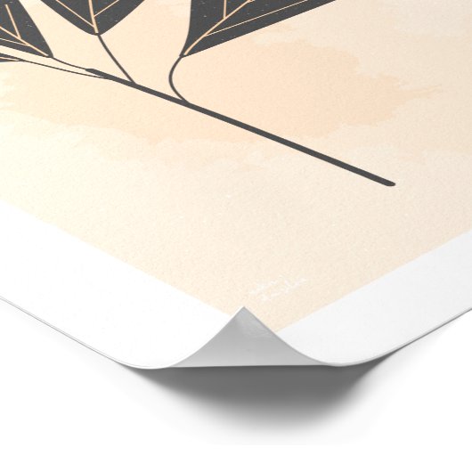 Impression d'art botanique minimaliste (Coin)