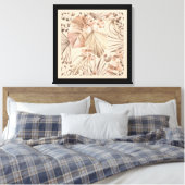 Impression d'art botanique neutre élégant (Insitu(Chambre))