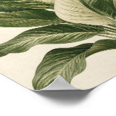 Impression d'art botanique tropical minimaliste – (Coin)