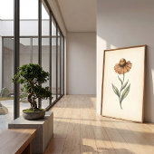 Impression d'art botanique vintage de Sneezeweed