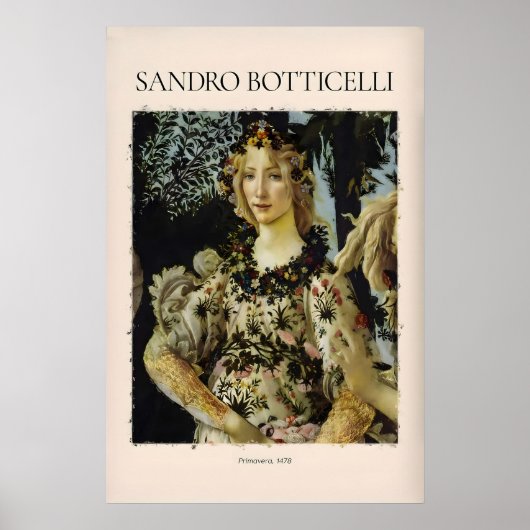 Impression d'art Botticelli Primavera Détail Flore (Devant)