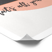 Impression d'art Brave & Kind 11 pouces x 14 pouce (Coin)