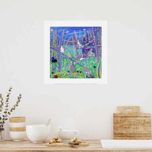 Impression d'art : Cherry Picking Lemurs. Cerclage (Cuisine)