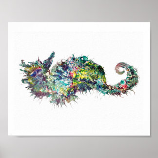 Impression d'art, Cheval de mer Abstrait, Cheval d