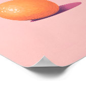 Impression d'art Choisir une vie heureuse, Orange (Coin)