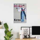 Impression d'art coréen Affiche de voyage en Asie  (Bureau à domicile)