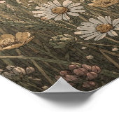 Impression d'art Cottagecore Prairie Fleurie (Coin)