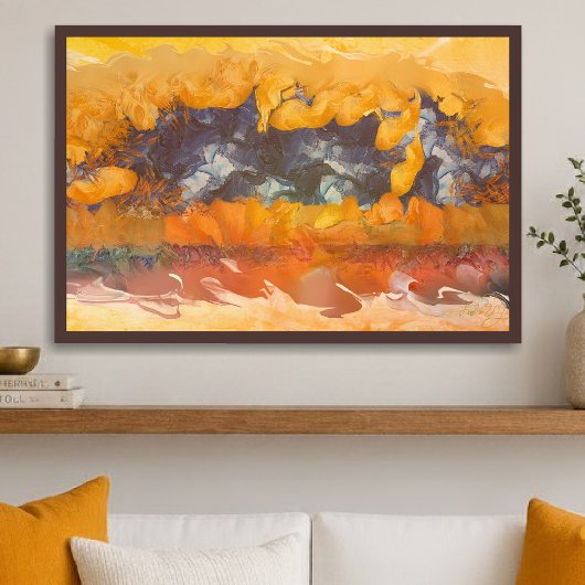 Impression d'art Coucher de soleil abstrait 0612