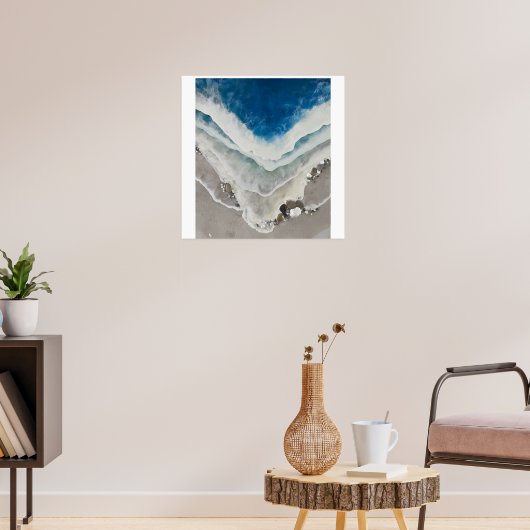 Impression d'art cristal de vagues océaniques (Salon 3)