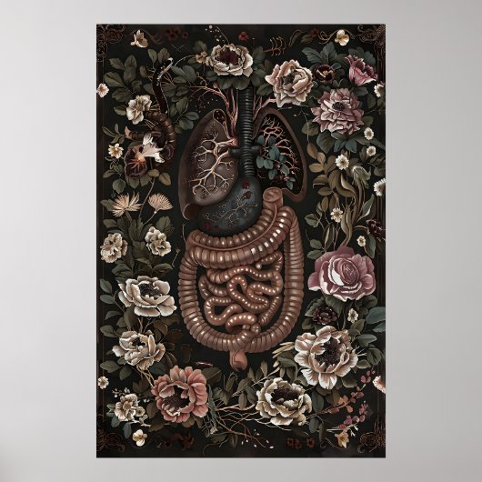 Impression d'art d'anatomie florale, Intestin goth (Devant)