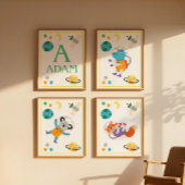 Impression d'art d'animaux de l'espace Koala