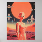 Impression d'art d'astronaute Art Sci-Fi Art UFO d (Devant)