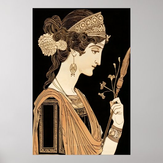 Impression d'art d'Athéna Affiche de la déesse gre (Devant)