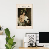 Impression d'art de Bacchus de Caravaggio - Dieu r (Bureau à domicile)