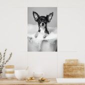 Impression d'art de bain moussant de Chihuahua, Ch (Cuisine)