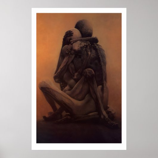 Impression d'art de Beksiński Horreur Gothique Sur (Devant)