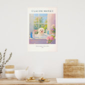 Impression d'art de Bichon Frise style Monet salle (Cuisine)