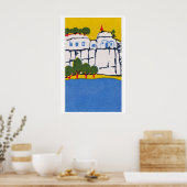 Impression d'art de boîte d'allumettes de Château  (Cuisine)