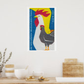 Impression d'art de boîte d'allumettes de Coq et P (Cuisine)