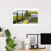 Impression d'art de boîte d'allumettes de Jardin a (Bureau à domicile)