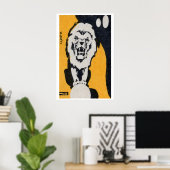 Impression d'art de boîte d'allumettes de Lion de (Bureau à domicile)