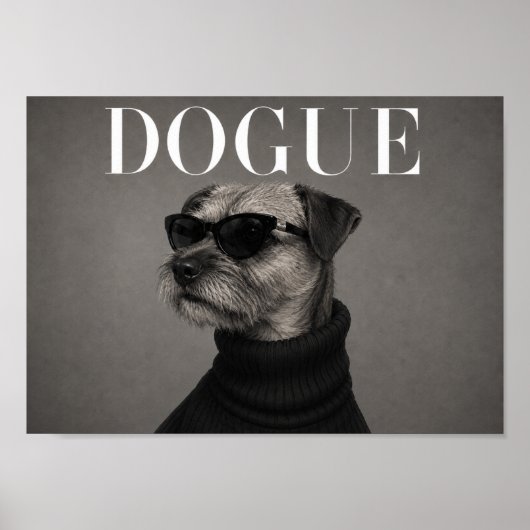 Impression d'art de Border Terrier chic mode (Devant)