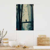 Impression d'art de bosquet de bambou brumeux - Sc (Cuisine)