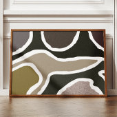 Impression d'art de bureau chic aux formes organiq