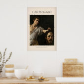 Impression d'art de Caravage - David avec la tête (Cuisine)