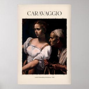Impression d'art de Caravage - Judith décapitant H