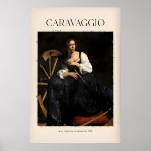 Impression d'art de Caravage - Sainte Catherine de