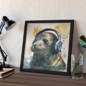 Impression d'art de casque de Factory de musique d