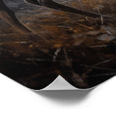 Impression d'art de cerf à queue blanche Dark Cott (Coin)