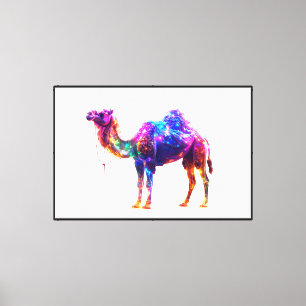Impression d'art de chameau néon lumineux - Fantai