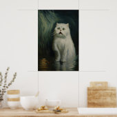 Impression d'art de chat effrayé gothique Vampire (Cuisine)
