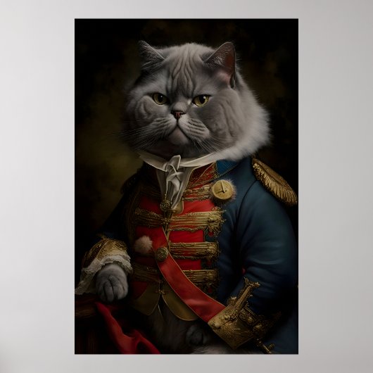 Impression d'art de chat militaire de la Renaissan (Devant)